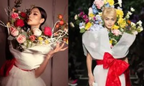 Hoàng Thùy dính 'nghi án' mặc váy nhái nhà mốt thế giới, đụng ý tưởng cả Tóc Tiên, Tiêu Châu Như Quỳnh
